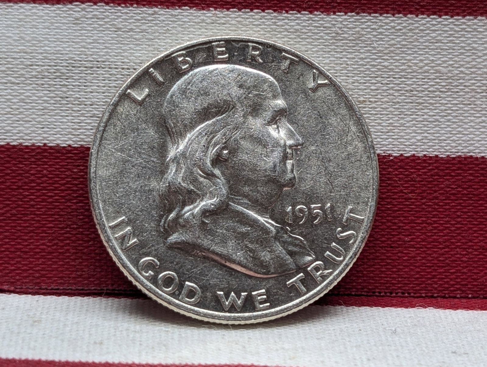 1951-D Franklin Silver Half Dollar **AU/UNC** (1 of 2)
