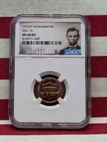 2021 Lincoln Shield Cent - NGC MS68 RD