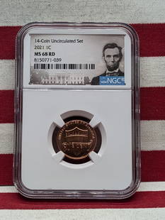 2021 Lincoln Shield Cent - NGC MS68 RD: 2021 Lincoln Shield Cent - NGC MS68 RD