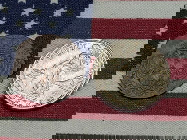 1944-S Philippines 50 Centavos, 75% Silver & 1724 Portugal 3 Reis w/ Rim Damage *FINE* (2 PCS)