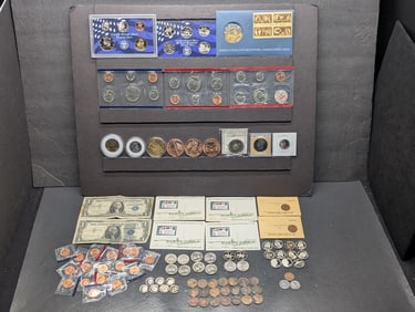 MASSIVE!! Grab Bag of Various Vintage & Modern U.S. Coins, Currency & Tokens - Including Several 1