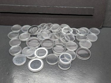 **EMPTY** Bag of 45+ Coin Capsules for Various Size Coins