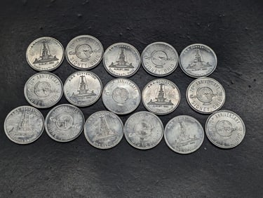 (16) Various Coin World Convention Tokens
