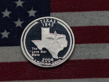 2004-S PROOF Texas Statehood Silver Quarter
