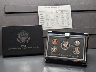 1995-S U.S. Mint Premier Silver Proof Set in OGP w/ COA