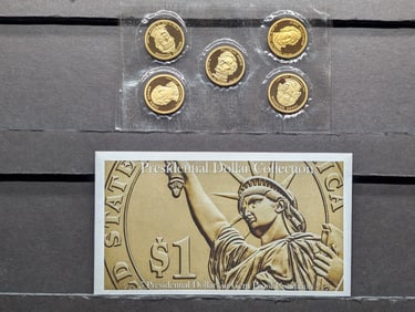 Presidential Dollar Collection in Gem Proof Condition