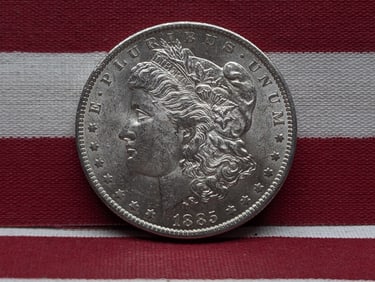 **GEM BU** 1885-O Morgan Silver Dollar