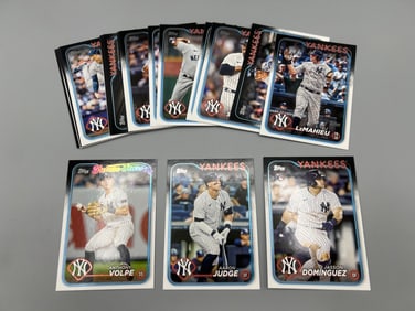 2024 Topps New York Yankees Baseball Team Set W/ Jasson Dominguez RC - Aaron Judge