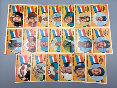 Lot of (20) 1960 Topps Baseball All Star Rookies - Varying Conditions