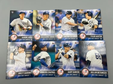 2017 Topps Bunt New York Yankees Baseball Team Set W/ Aaron Judge RC