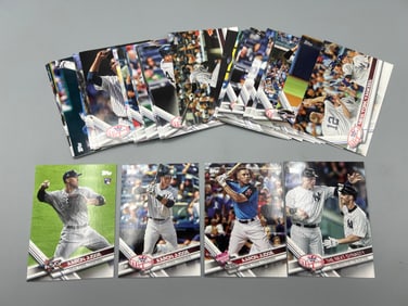 2017 Topps New York Yankees Baseball Team Set W/ Aaron Judge RCs - Includes Update cards - Does not