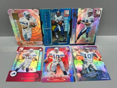 Lot of (6) Charlie Batch Donruss & Donruss Elite Football Serial Numbered Cards