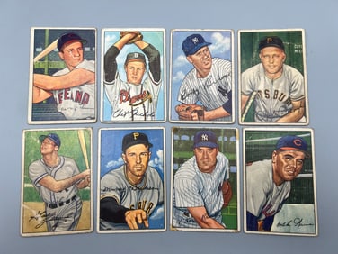 Lot of (8) 1952 Bowman Baseball - Varying Conditions