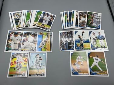 2009 & 2010 Topps New York Yankees Baseball Team Sets - Derek Jeter, Mariano Rivera, Alex Rodriguez