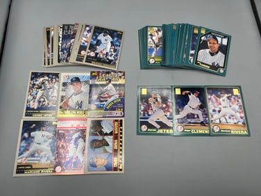 2000 & 2001 Topps New York Yankees Baseball Team Sets - Derek Jeter, Mariano Rivera, Roger Clemens