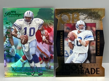 2000 Playoff Prestige Charlie Batch Spectrum #03/25 & 2000 Playoff Absolute Charlie Batch Tools of
