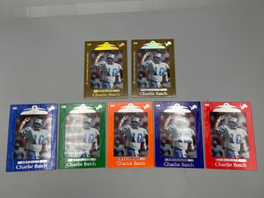 1999 Playoff Absolute SSD Charlie Batch Complete 7 Card Rainbow W/ The Coaches Collection Silver