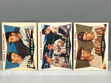 Lot of (3) 1960 Topps Special Cards w/HOF