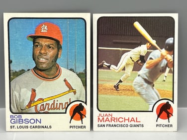 1973 Topps Bob Gibson #190 & Juan Marichal #480