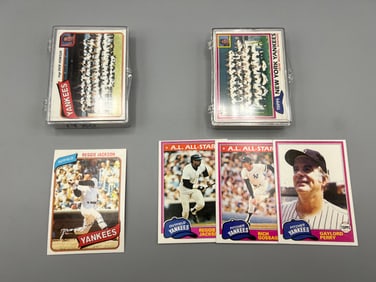 1980 & 1981 Topps New York Yankees Baseball Team Sets - Reggie Jackson