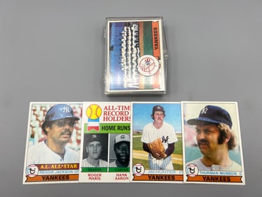 1979 Topps New York Yankees Baseball Team Set - Reggie Jackson, Jim Hunter, Thurman Munson