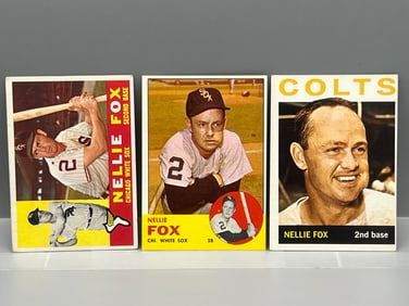 Lot of (3) Topps Nellie Fox - 1960, 1963, 1964
