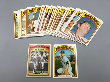 1972 Topps New York Yankees Baseball Team Set - Thurman Munson