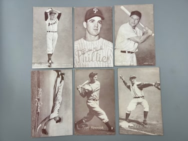 Lot of (6) 1947-66 Baseball Exhibits