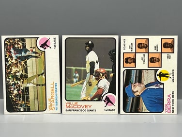 1973 Topps Willie Stargell, Willie McCovey, Yogi Berra