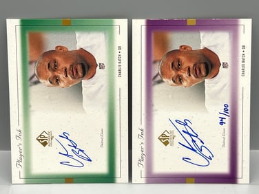 1999 Upper Deck SP Authentic Charlie Batch Player's Ink Auto & Player's Ink Purple Auto #/100