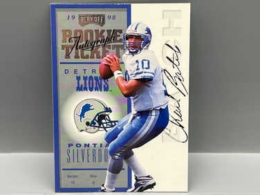 1998 Playoff Contenders Charlie Batch On Card Rookie Ticket Autograph #85