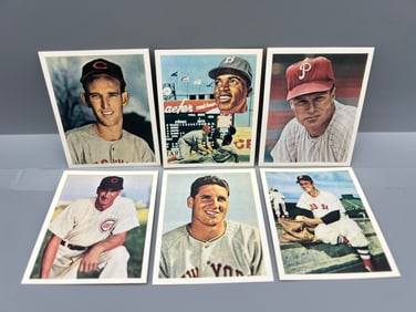 Lot of (6) 1982 G.S Gallery w/Jackie Robinson