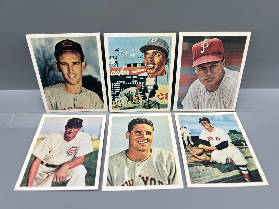 Lot of (6) 1982 G.S Gallery w/Jackie Robinson (1 of 2)