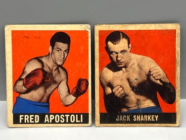 1948 Leaf Boxing Fred Apostoli #74 & Jack Sharkey #38