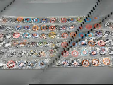 Lot of (147) 1980s Baseball Pins w/ Stars and HOFers