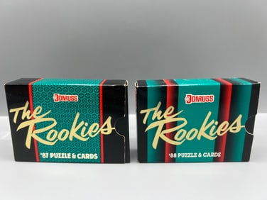 1987 and 1988 Donruss The Rookies Factory Sealed Box Sets