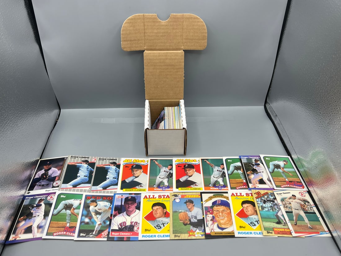 Box lot of Roger Clemens Cards (1 of 3)