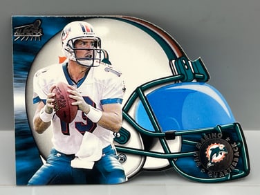 1998 Pacific Aurora Dan Marino Face Mask Cel Fusion Die Cut #13
