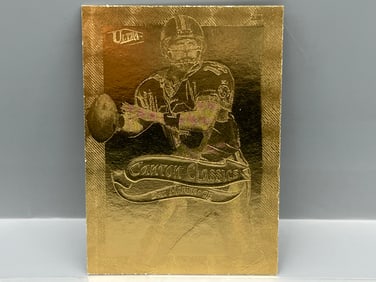 1998 Fleer Ultra Dan Marino Canton Classics 23kt Gold Foil Embossed Insert #8