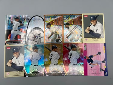 Lot of (10) Derek Jeter Baseball Insert/Parallel Cards