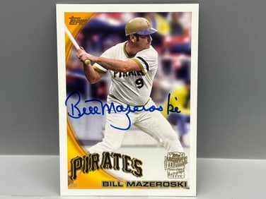 2022 Topps Archives Fan Favorites Bill Mazeroski On Card Auto #1OFF-BM