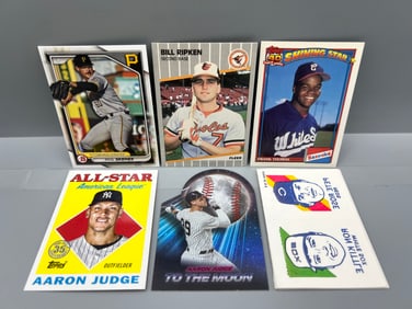 Lot of (6) Assorted Baseball Cards