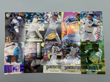 Lot of (10) Ken Griffey Jr. Baseball Cards - Inserts, Parallels
