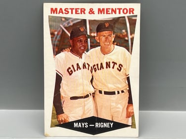 1960 Topps Master And Mentor Willie Mays/Bill Rigney #7
