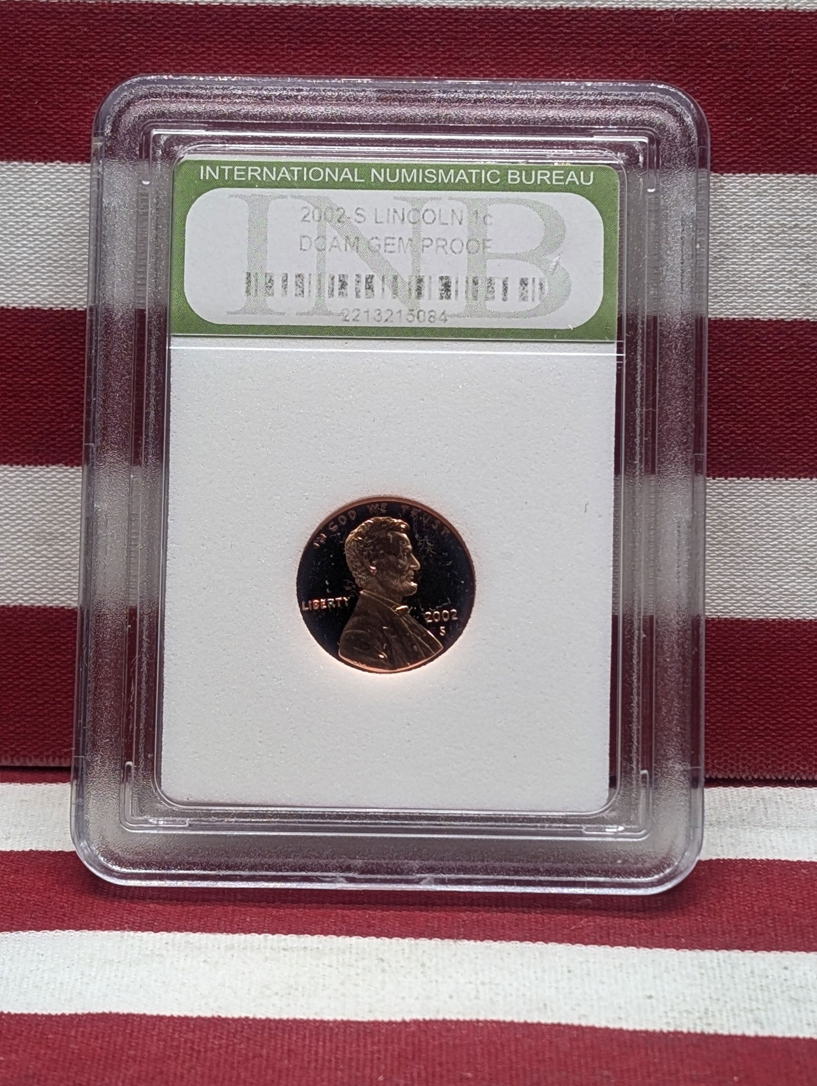 2002-S Lincoln Memorial Cent - INB Cert. GEM PROOF DCAM