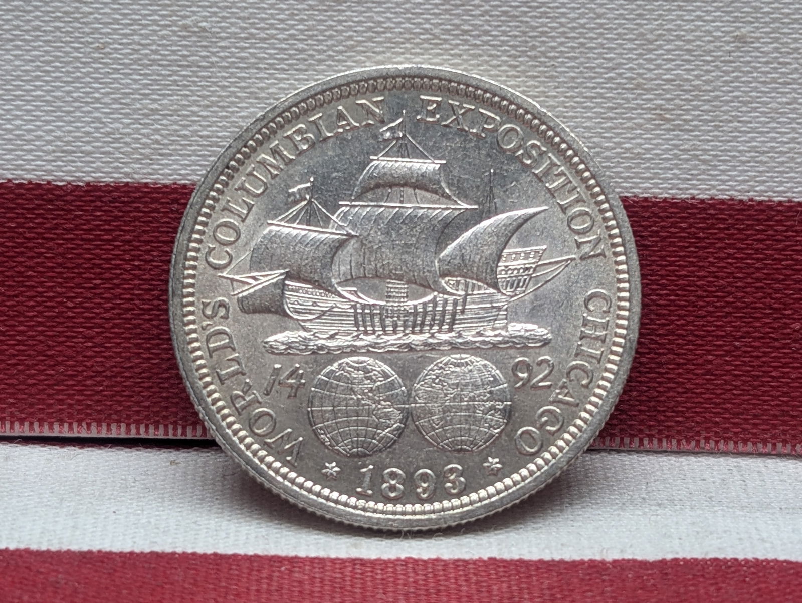 1893 Columbian Exposition 90% Silver Half Dollar **AU/UNC** (1 of 2)