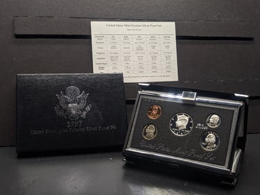 1997-S U.S. Mint Premier Silver Proof Set in OGP w/ COA