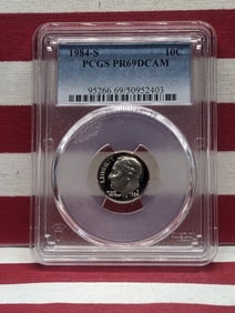 1984-S PROOF Roosevelt Dime - PCGS PR69 DCAM