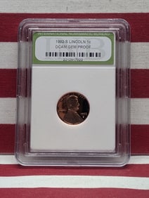 1992-S Lincoln Memorial Cent - INB Cert. GEM PROOF DCAM