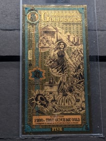 1/200th Troy Oz. 24k PURE GOLD 2024 $5.00 South Dakota Goldback